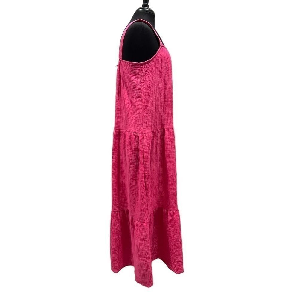 BB Dakota by Steve Madden Arianna Tiered Maxi Dress Raspberry Sz S - Picture 5 of 15